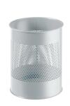 Durable Papierkorb 15l Metall rund gr perforiert 165mm
