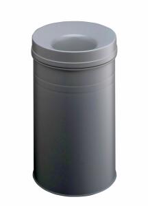 Durable Papierkorb 30l rund gr Safe+ m.Flammenlöschkopf