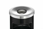 Durable Papierkorb Safe rund sw mit Aschenbechereinsatz
