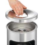 Durable Papierkorb Safe rund si mit Aschenbechereinsatz