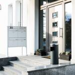 Durable Papierkorb Safe rund d.gr mit Aschenbechereinsatz