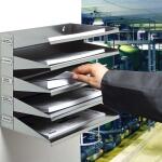 Durable Sortierreck 5tlg A4/ Folio gr aus Metall