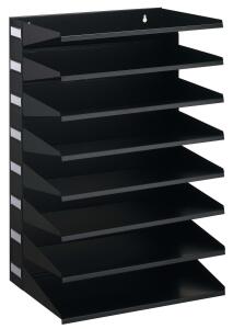 Durable Sortierreck 8tlg A4/ Folio sw aus Metall