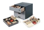 Durable Aufbewahrungsbox Kaffee Tee gr 4 Schubladen mit...
