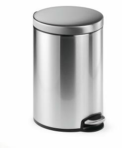 Durable Treteimer 12l si rund 31x40cm Edelstahl Fingerprint-proof