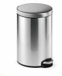Durable Treteimer 12l si rund 31x40cm Edelstahl...