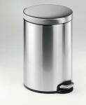 Durable Treteimer 12l si rund 31x40cm Edelstahl Fingerprint-proof