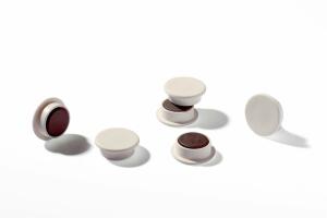 Durable Magnet 32mm 720p ws 4St SB Blisterkarte