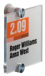 Durable Türschild Crystal Sign 105x105 a. Acrylglas...