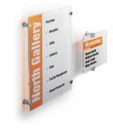 Durable Türschild Crystal Sign 148x148 a. Acrylglas...