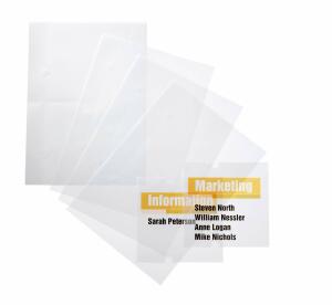 Durable Türschild CRYSTAL Sign refill Transparente Folie 148x148mm
