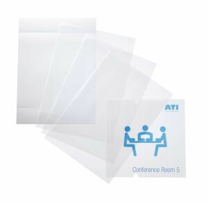 Durable Türschild CRYSTAL Sign refill Transparente Folie 210x210mm