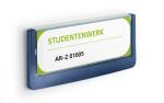 Durable Türschild 149x52,5mm d.bl. CLICK SIGN transparente Front