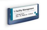 Durable Türschild 149x52,5mm d.bl. CLICK SIGN transparente Front