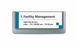 Durable Türschild Click Sign si 149x52,5mm