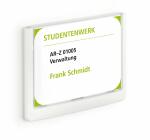 Durable Türschild 149x105,5mm ws CLICK SIGN transparente Front