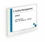 Durable Türschild 149x105,5mm ws CLICK SIGN transparente Front