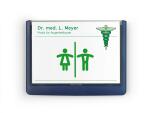 Durable Türschild 149x105,5mm d.bl CLICK SIGN transparente Front