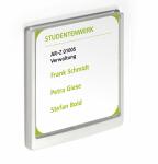 Durable Türschild 149x148,5mm ws CLICK SIGN transparente Front