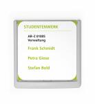 Durable Türschild 149x148,5mm ws CLICK SIGN transparente Front