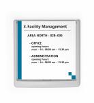 Durable Türschild 149x148,5mm ws CLICK SIGN transparente Front