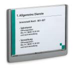 Durable Türschild A5 d.gr CLICK SIGN transparente Front