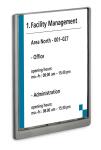 Durable Türschild A4 d.gr CLICK SIGN transparente Front