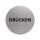 Durable Piktogramm Drücken Format 65mm silberfarben aus Aluminium