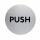 Durable Piktogramm PUSH rund 65mm si Piktogramm Englisch