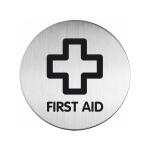 Durable Piktogramm FIRST AID 83mm si rund aus Aluminium