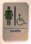 Durable Piktogramm Braille Damen si Damen behind....