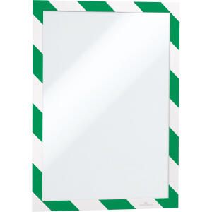 Durable Info-Rahmen A4 gn/ws 2St DURAFRAME® SECURITY selbstkl.