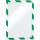 Durable Info-Rahmen A4 gn/ws 2St DURAFRAME® SECURITY selbstkl.