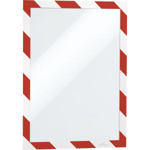 Durable Info-Rahmen A4 rt/ws 2St DURAFRAME® SECURITY selbstkl.