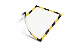 Durable Info-Rahmen A4 ge/sw 5St DURAFRAME® SECURITY magn.
