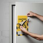 Durable Info-Rahmen A4 ge/sw 5St DURAFRAME® SECURITY magn.