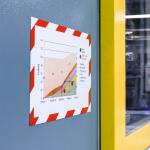 Durable Info-Rahmen A4 rt/ws 5St DURAFRAME® SECURITY magn.