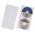 Durable CD Hülle tr 5St für 2 CDs abheftb. in Ordner u Ringbuch