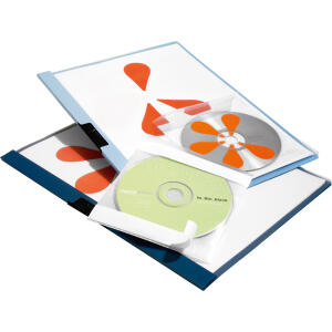Durable CD Hülle CD FIX tr 10St Klebehülle für 1 CD