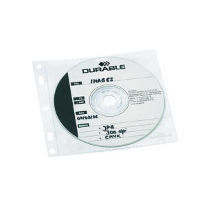 Durable CD Hülle CD/DVD Cover FILE tr f 1 CD/DVD m Booklet m Abheftg