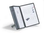Durable Sichttafelsystem SHERPA soho Tischständer m 5 Tafeln A4 sw