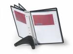 Durable Sichttafelsystem SHERPA soho Tischständer m 5 Tafeln A4 sw