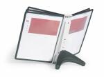 Durable Sichttafelsystem SHERPA soho Tischständer m 5 Tafeln A4 sw