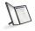 Durable Sichttafelsystem SHERPA soho Tischständer m 5 Tafeln A4 sw