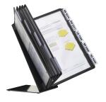 Durable Sichttafelsystem VARIO TABLE mit 10 Tafeln A4 sw