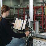 Durable Sichttafelsystem VARIO TABLE mit 10 Tafeln A4 sw