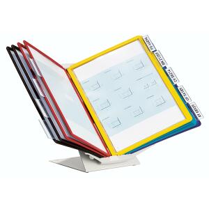 Durable Sichttafelsystem VARIO pro 10 Tischständer m 10Tafeln+Reiter