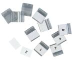 Durable Sichttafel Reiter 23mm tr 10St aufsteckbar auf...
