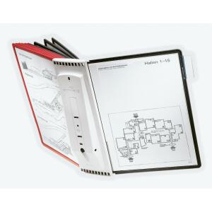 Durable Sichttafelsystem SHERPA wall Wandhalter 10 Tafeln f sort