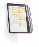 Durable Sichttafelsystem SHERPA wall Wandhalter 10 Tafeln f sort